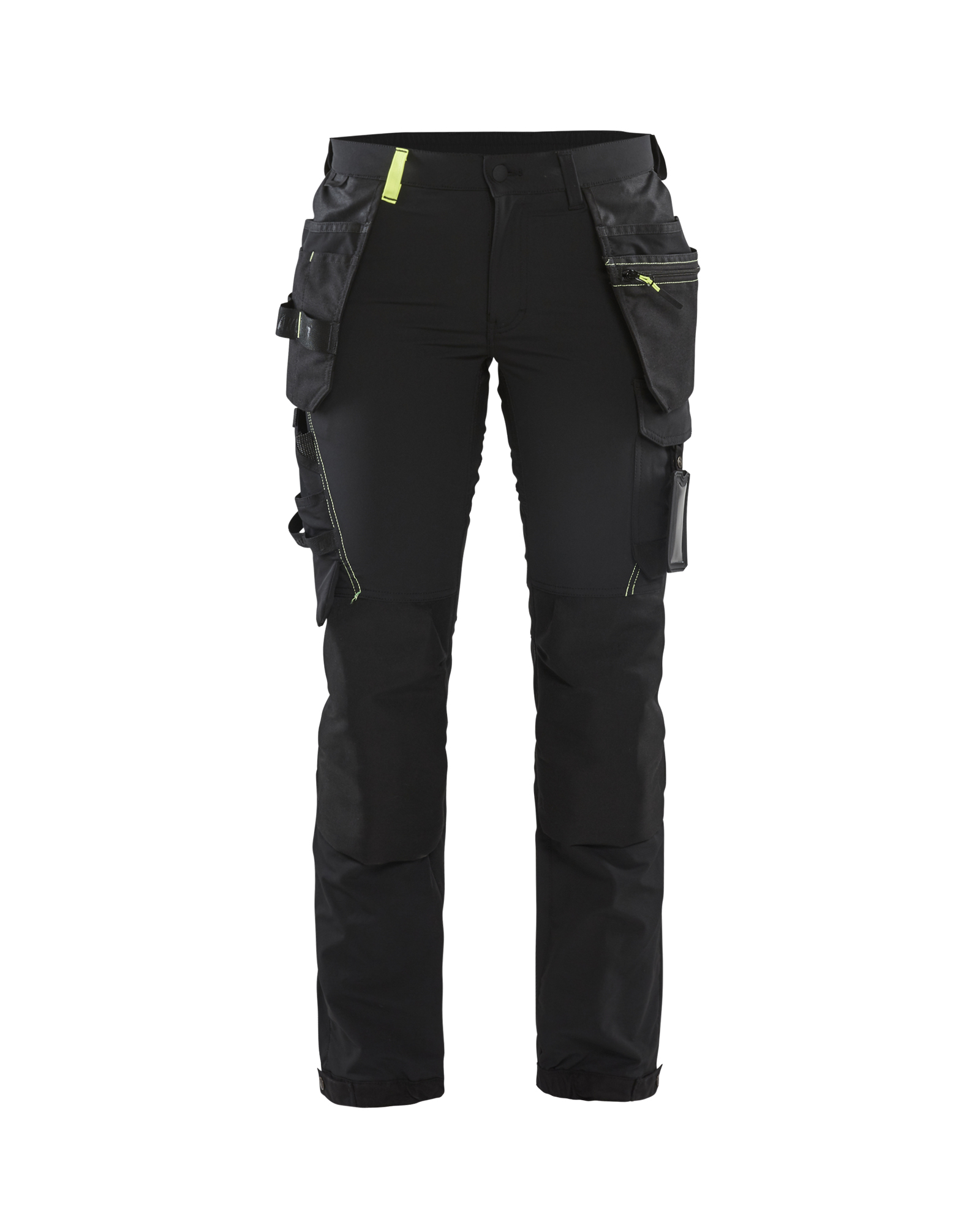 Blåkläder Dame Håndværker Buks  4-vejs stretch - Sort/High Vis Gul [9933] / C32