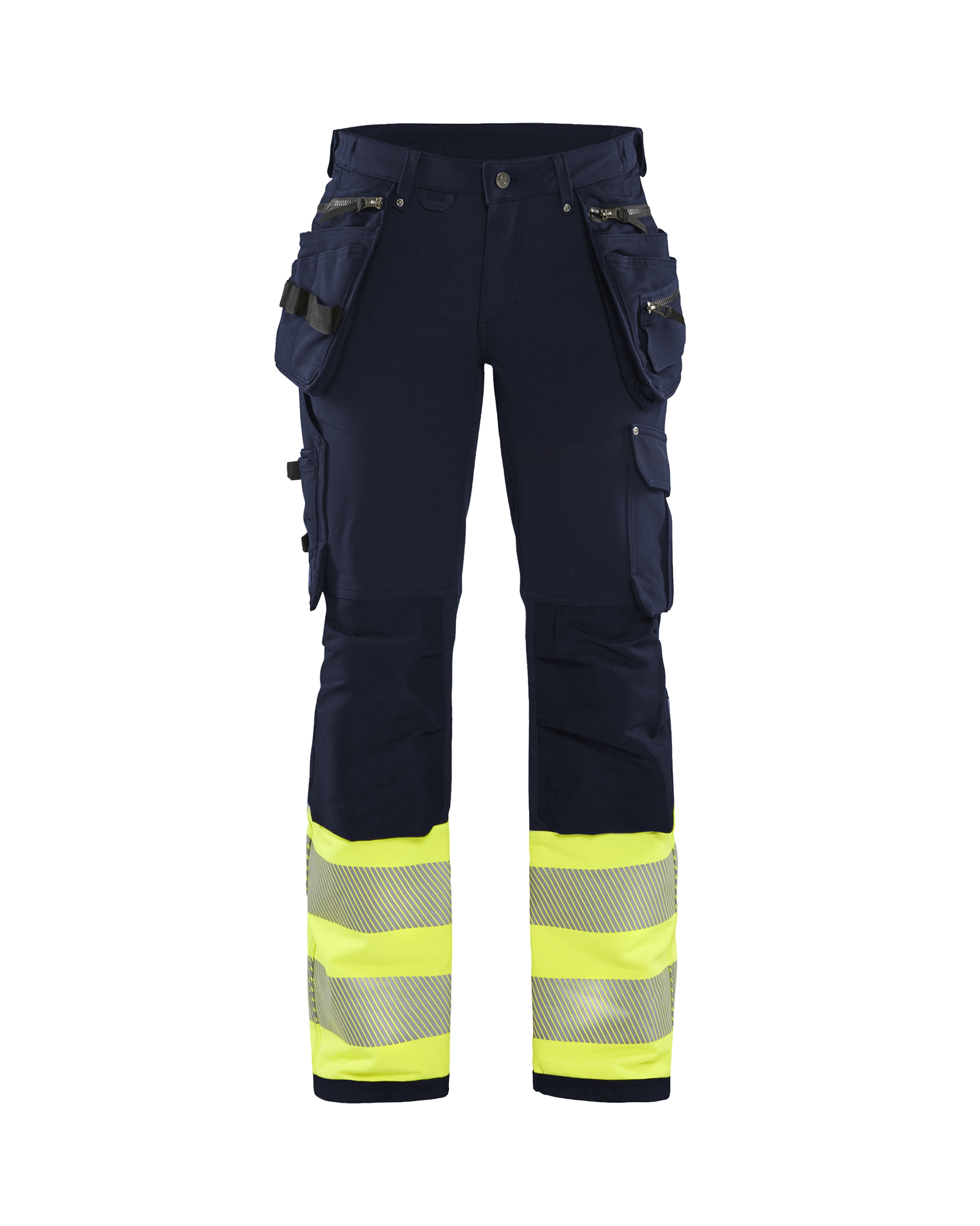 Blåkläder Dame High Vis Buks 4-vejs stretch - Marineblå/High Vis Gul [8933] / C34