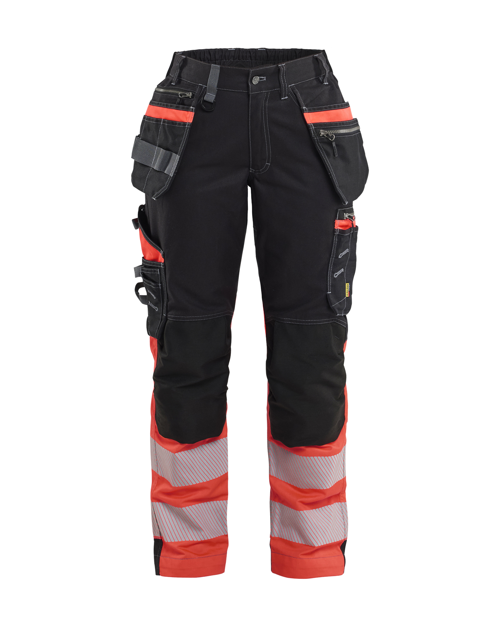 Blåkläder Dame High Vis Buks med Stretch - Sort/High Vis Rød [9955] / C32