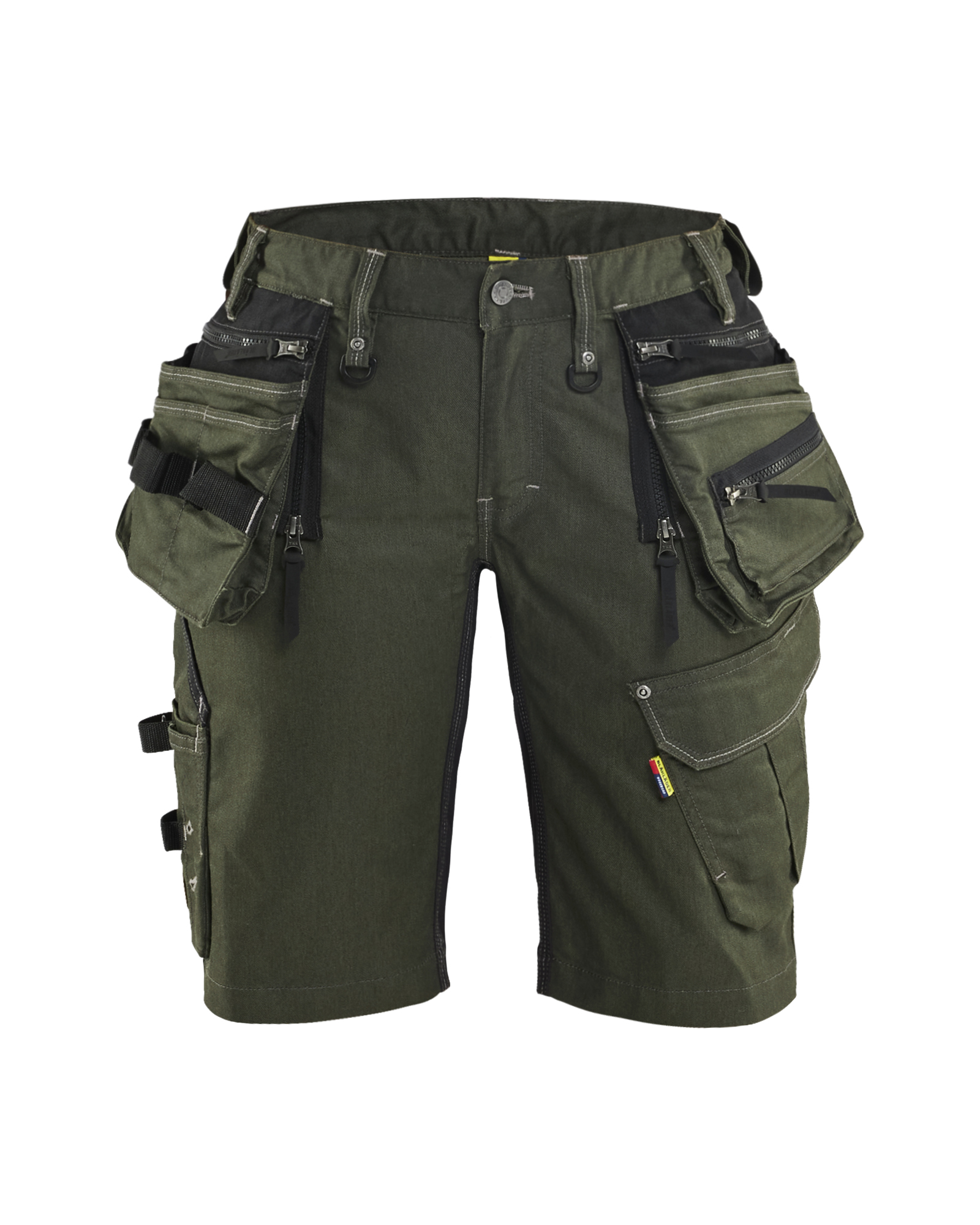 Blåkläder Dame Håndværker Shorts stretch X1900 - Skovgrøn/Sort [4298] / C32