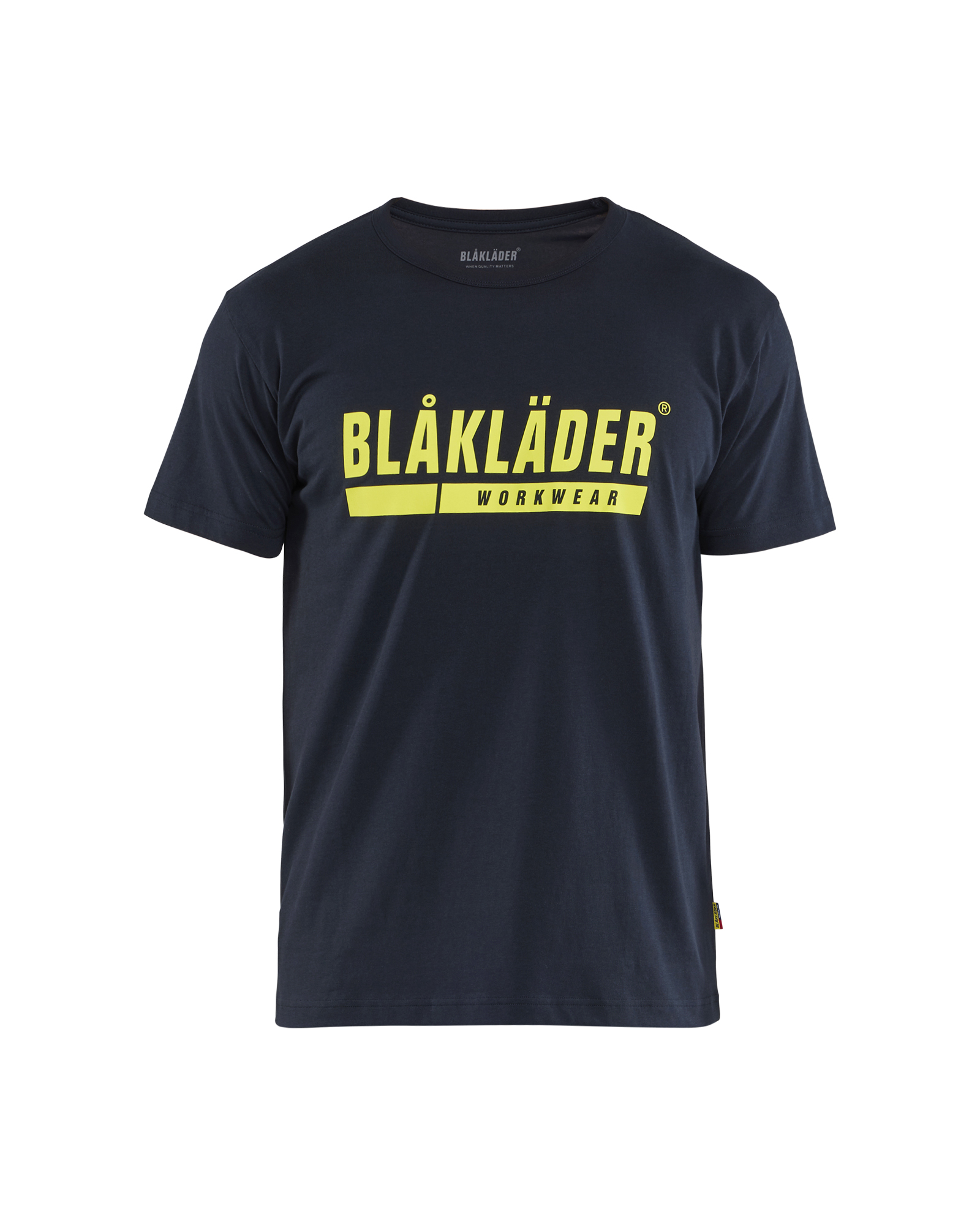 Blåkläder T-shirt - Mørk Marineblå/High Vis Gul [8633] / S